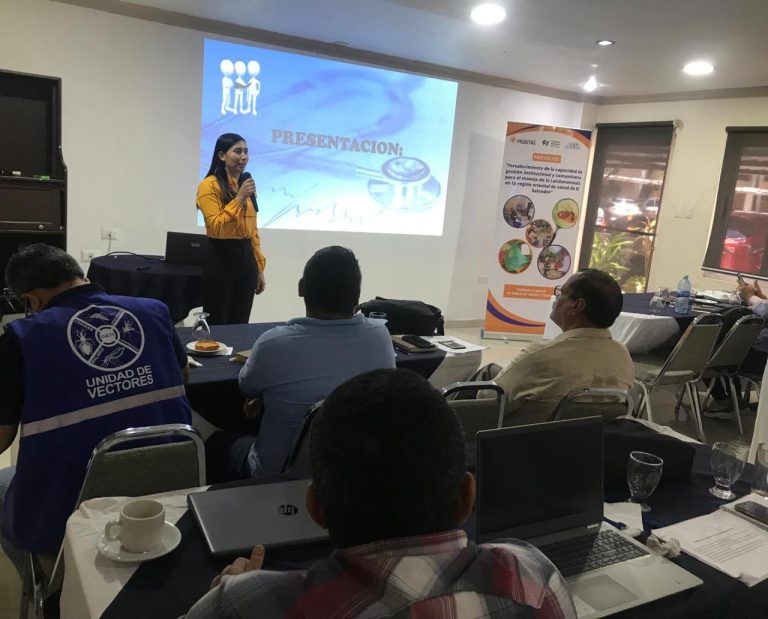 “Fortalecimiento de la capacidad de gestión institucional y<br>comunitaria para el manejo de la leishmaniasis en la región oriental de salud de<br>El Salvador”